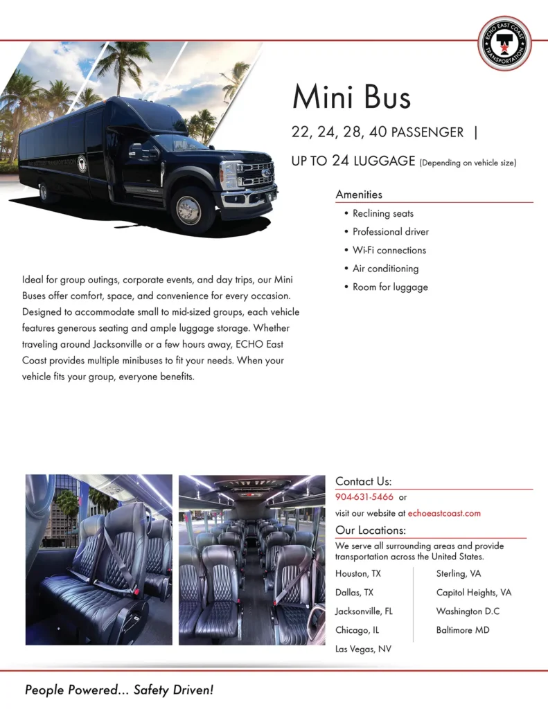 Mini Bus cutsheet
